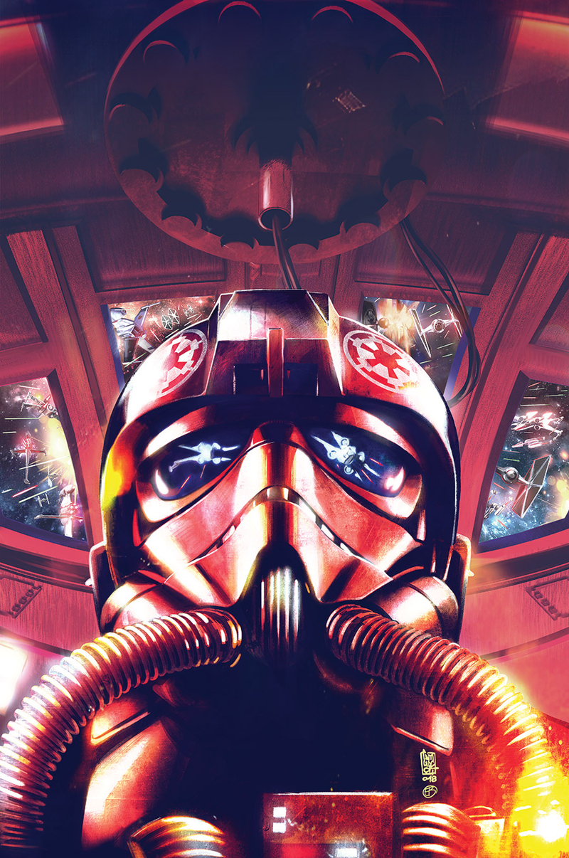 Giuseppe Camuncoli and Elia Bonetti’s cover for Star Wars TIE Fighter #1.